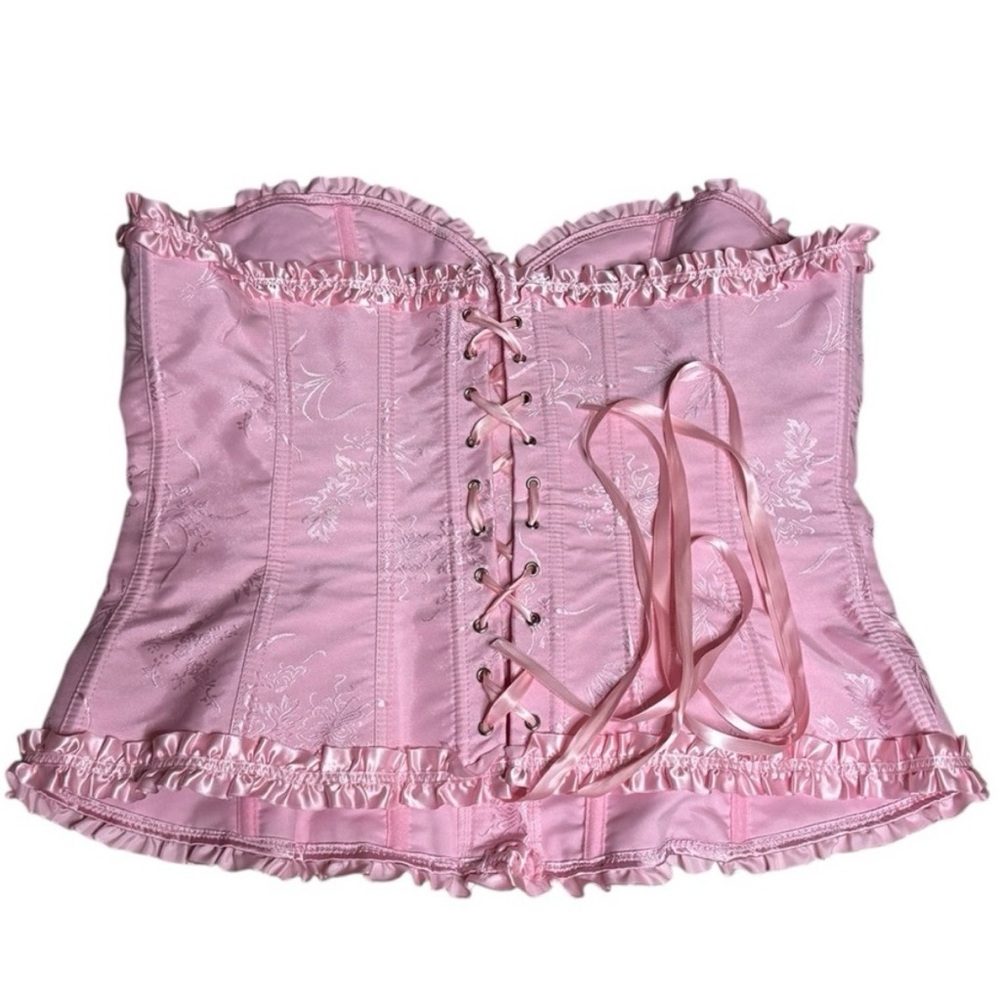 Pink Corset Bustier Top